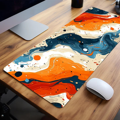 Large Abstract Art Gaming Mouse Pad Non-Slip Rubber Base, Desk Mat for Gamers and Office Use Perfect Gift for Friends