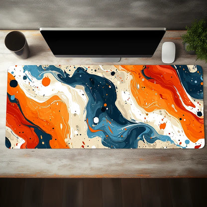 Large Abstract Art Gaming Mouse Pad Non-Slip Rubber Base, Desk Mat for Gamers and Office Use Perfect Gift for Friends