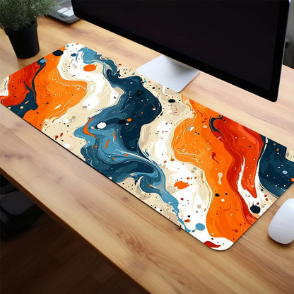 Large Abstract Art Gaming Mouse Pad Non-Slip Rubber Base, Desk Mat for Gamers and Office Use Perfect Gift for Friends